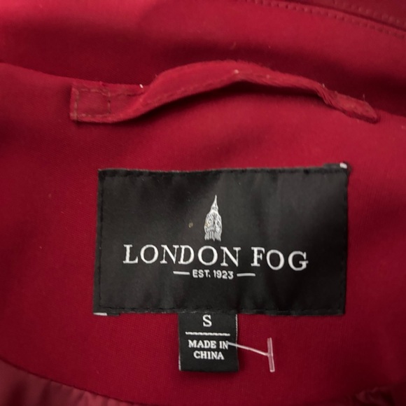 ❤️London Fog Red Riding Hood Rain Trench Coat-Small - Picture 6 of 6